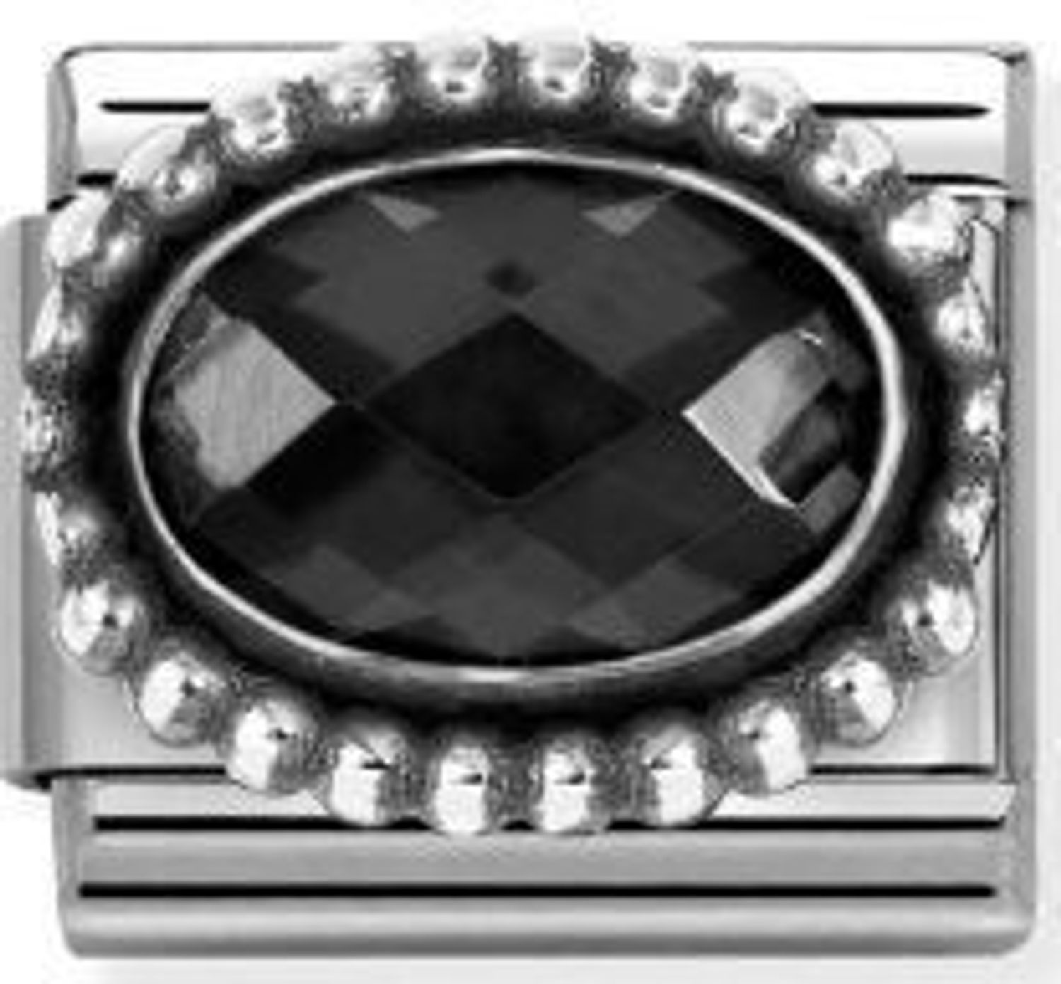 Nomination Link 925 zawieszka srebro Czarna cyrkonia 330607 011.jpg